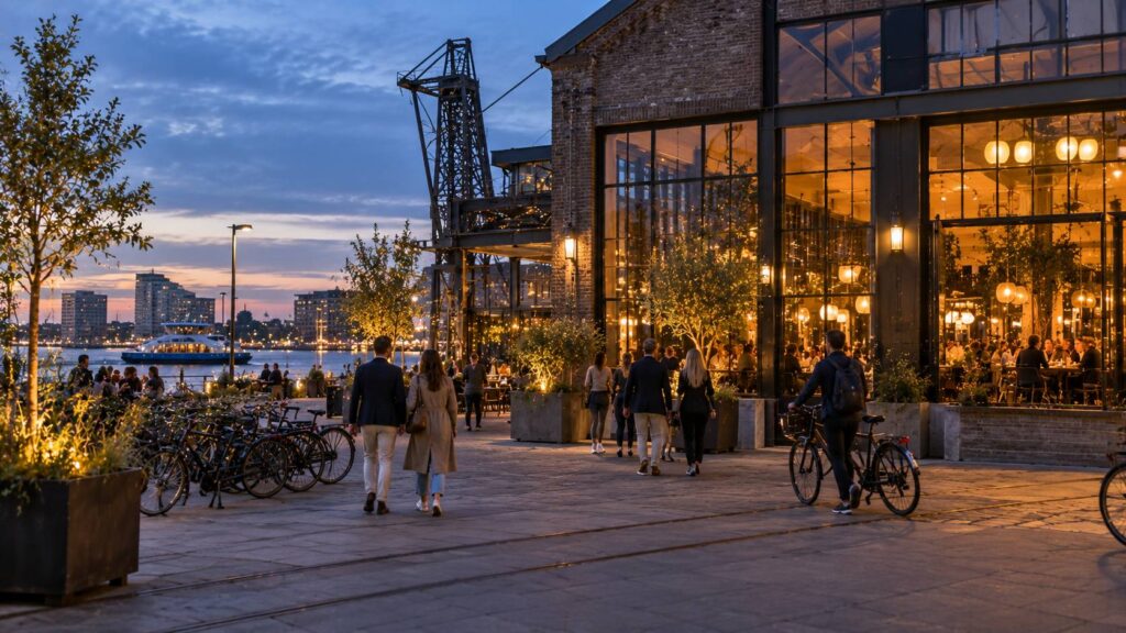 Restaurants in Amsterdam-Noord als bestemming in een creatieve stedelijke omgeving