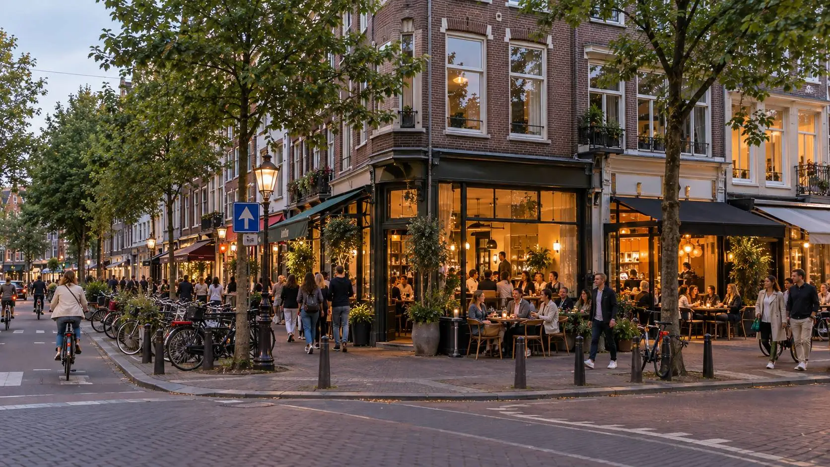 Restaurants in Amsterdam in een levendige woonwijk met verschillende keukens en eetconcepten