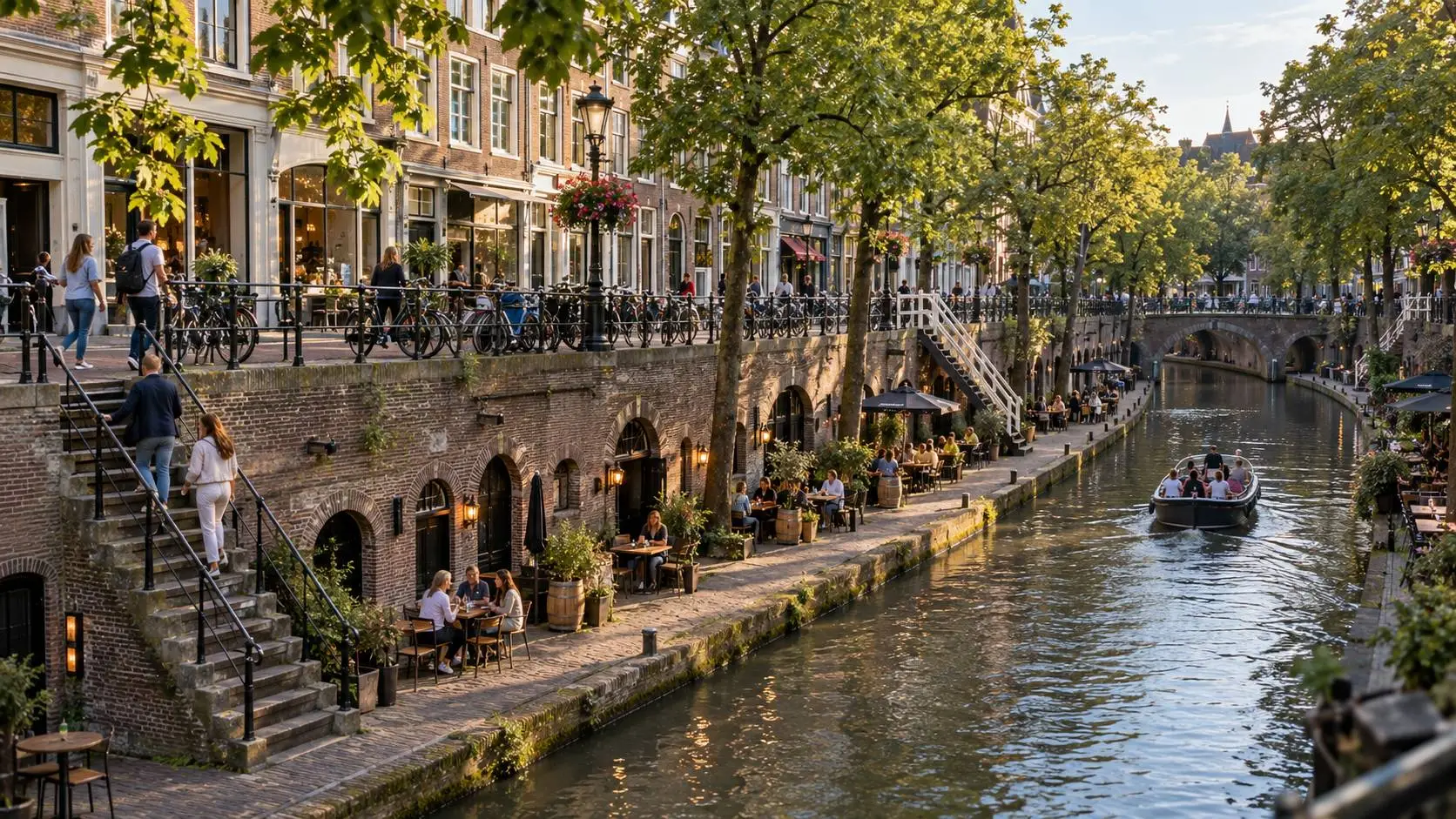 Restaurants in Utrecht in historische werfkelders direct aan de Oudegracht