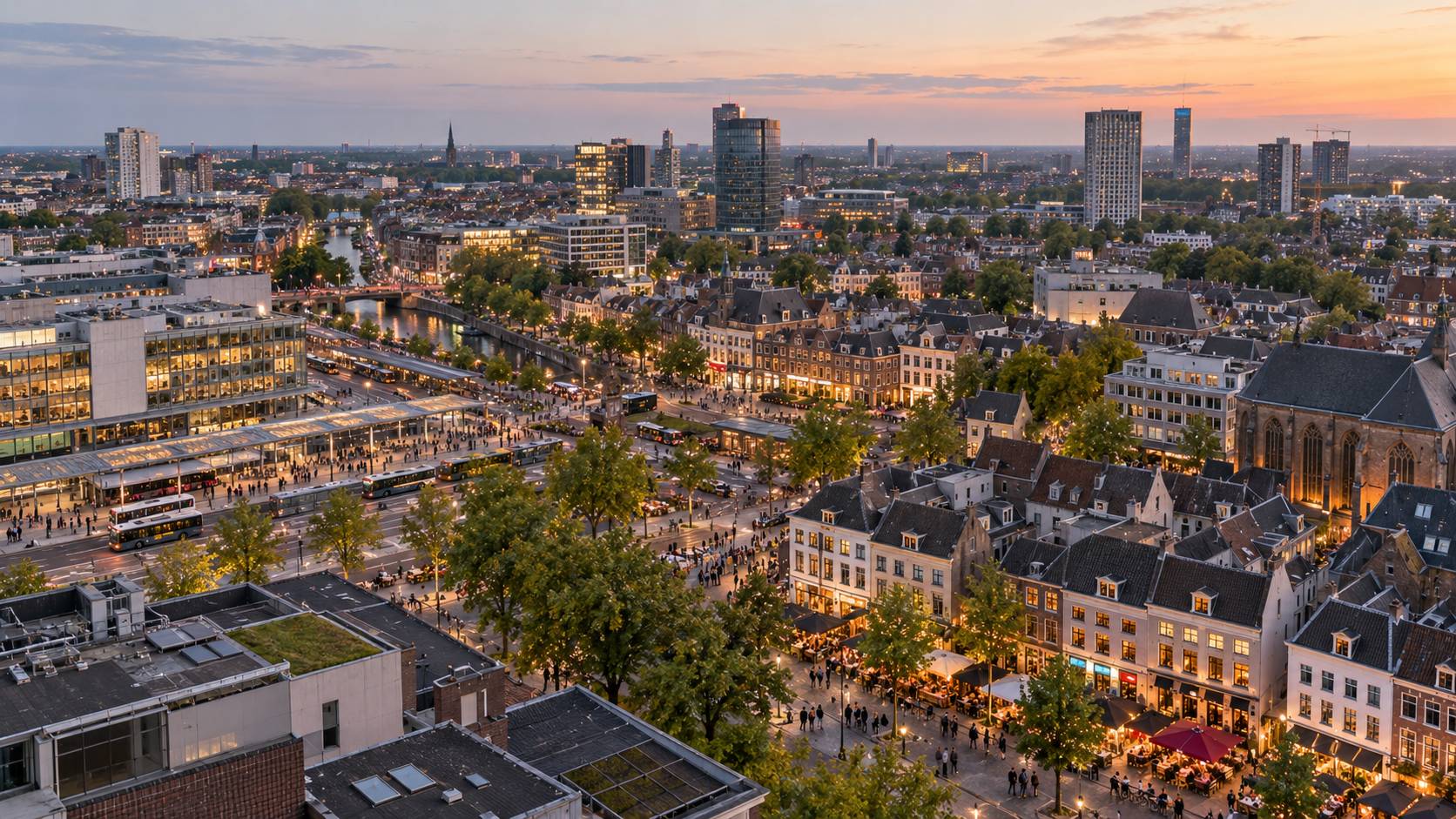 Restaurants per stad vergelijken aan de hand van verschillende Nederlandse stedelijke horecagebieden